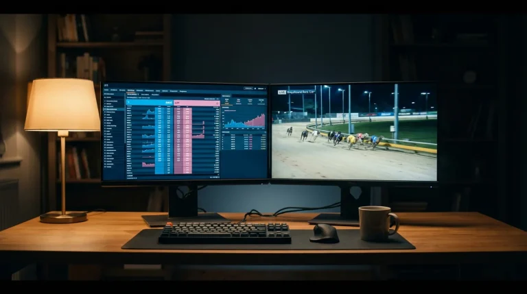 Betfair exchange greyhound betting market showing back and lay prices