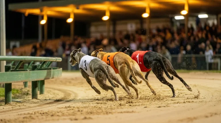 Greyhound tricast betting slip showing first second and third place selections